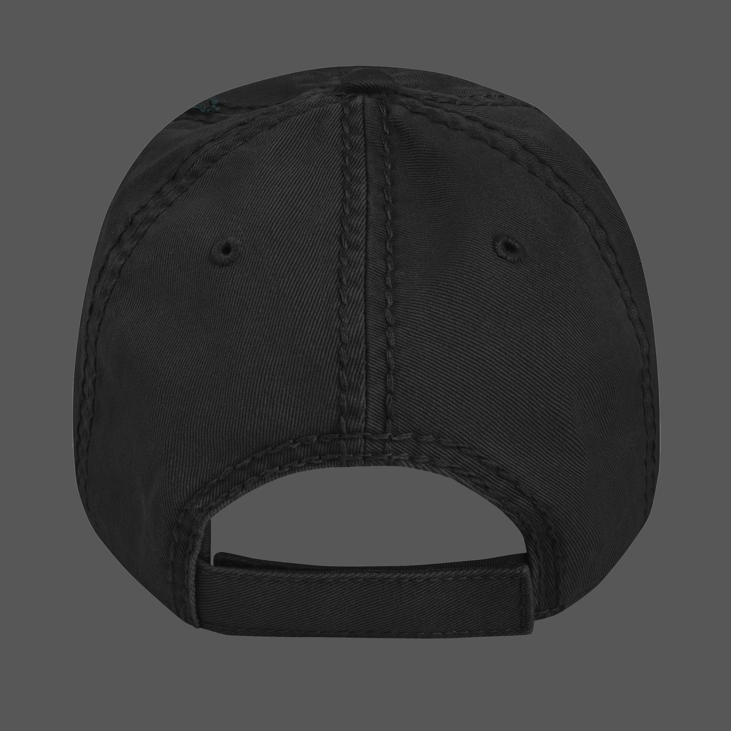 Embroidered Brand Logo Ripped Hat