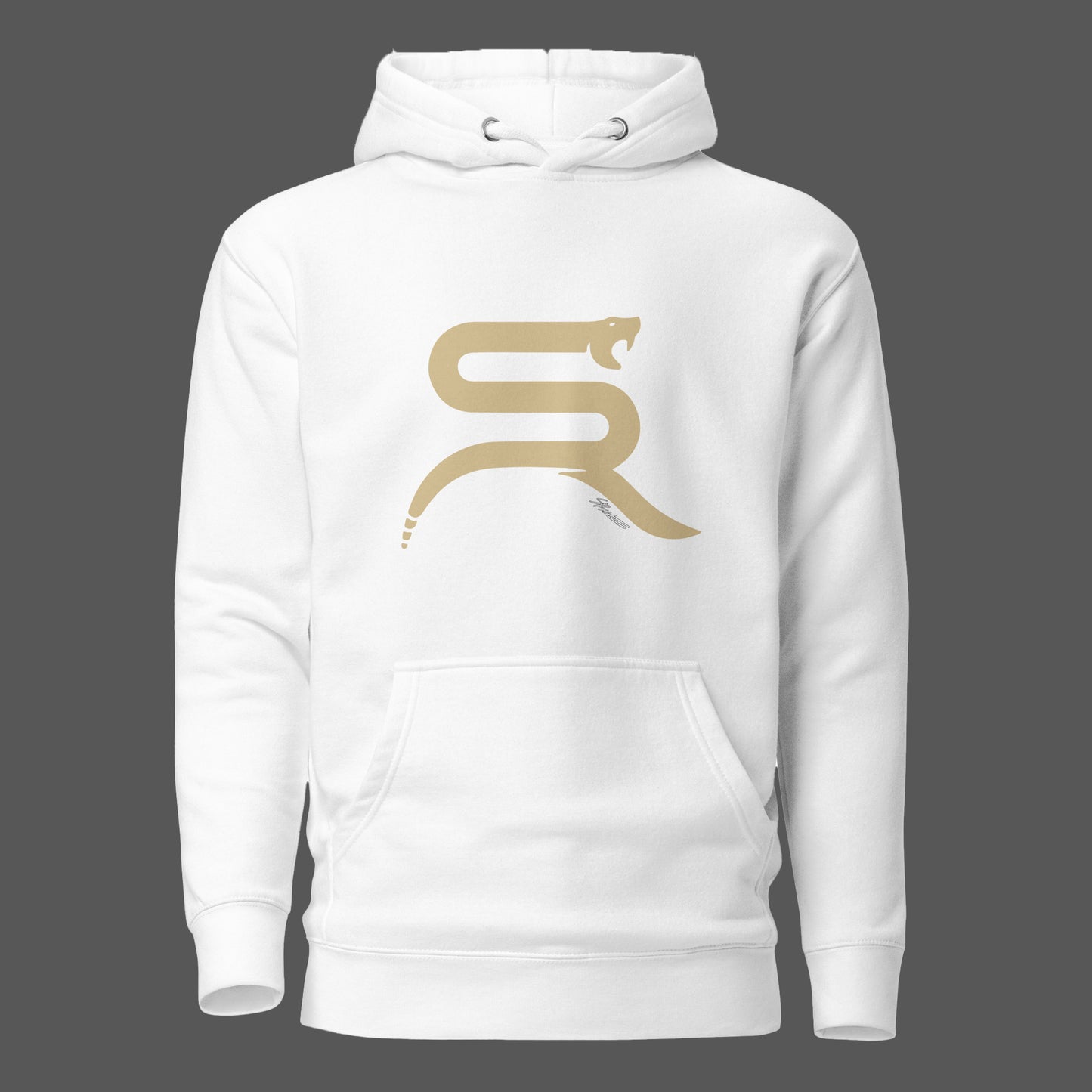 Gold Brand Logo Hoodie
