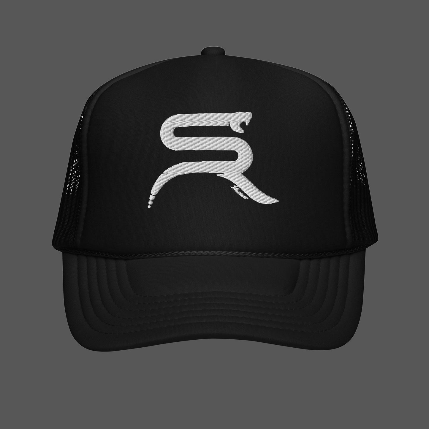 Embroidered Brand Logo Trucker Hat